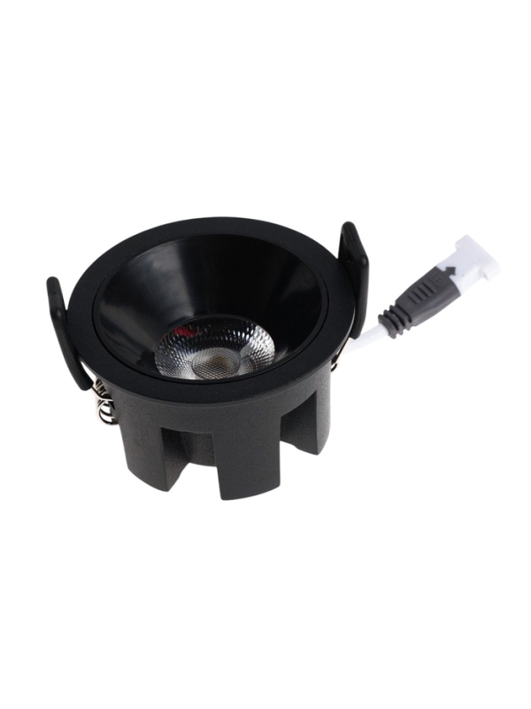 Светильник светодиодный встраиваемый, 6Вт, 4000К, с драйвером, D65, черный