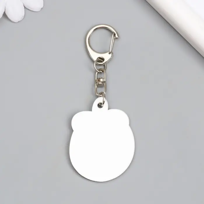 Брелок акрил "Клубничка" 4,6х3,5 см