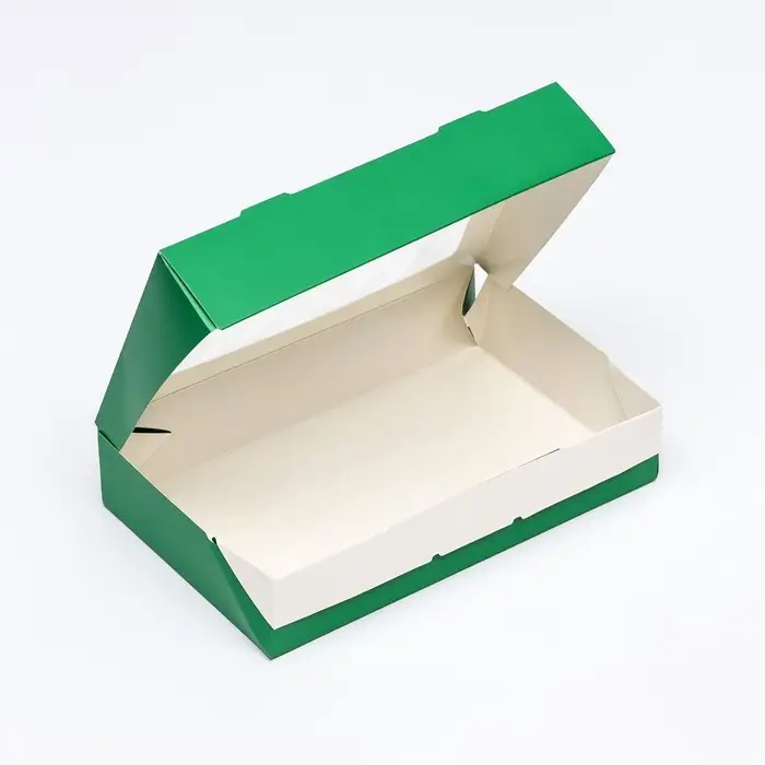 Контейнер на вынос, зелёный, 20×12×4 см