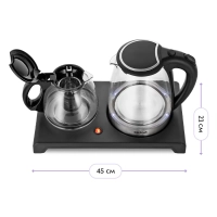 Чайный набор чайник электрический КТ-6180 - 2 л