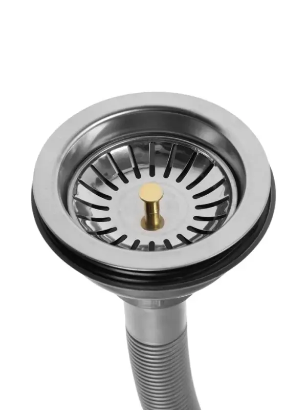 Мойка кухонная ZEIN, накладная, двойная, 0.6 мм, 80&times;48&times;15 см, 3 1/2&rsquo;&rsquo;, с сифоном