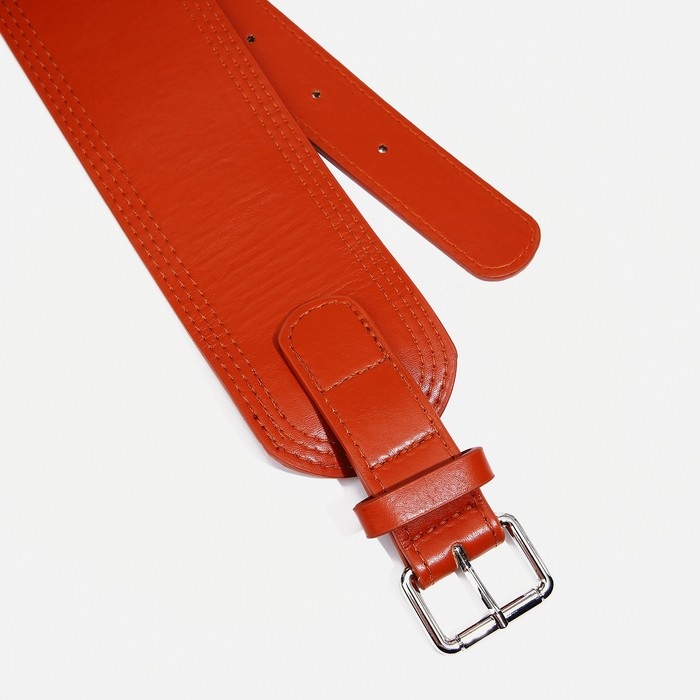 Ремень женский, ширина 6.7 см, пряжка металл, цвет рыжий Ремень женский, ширина 6.7 см, пряжка металл, цвет рыжий