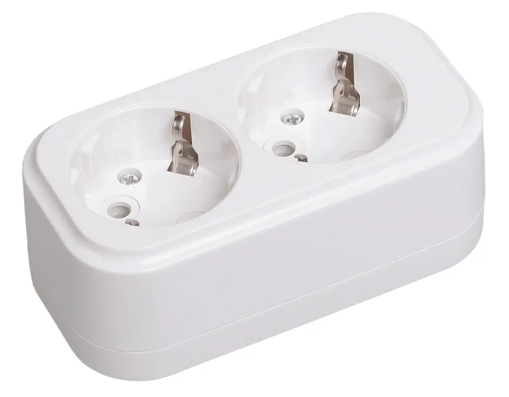 Колодка K02 2 места 2P+PE 16A CLASSIC
