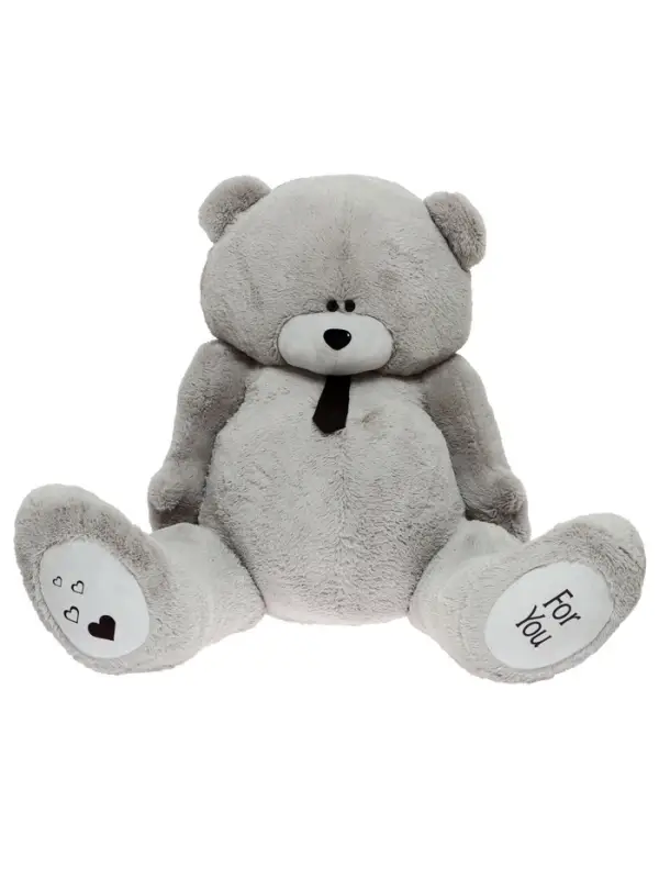 Мягкая игрушка &laquo;Мишка Дедди&raquo;, цвет серый, 190 см