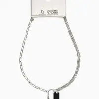 Цепь "Карабин", цвет серебро