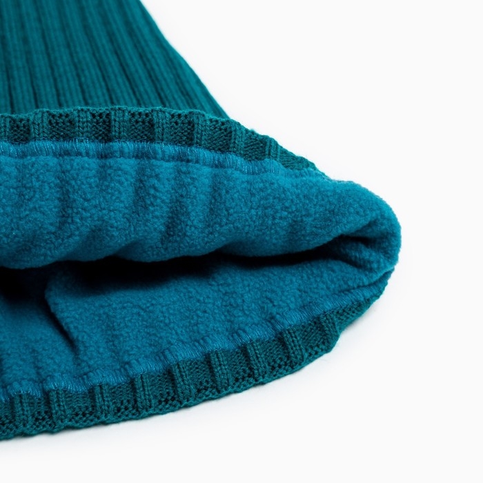 Шапка детская MINAKU с отворотом р-р 56-58, цв.морской волны