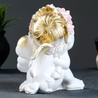 Фигурка гипс &laquo;Фея сидя&raquo;, перламутр, 12&times;14&times;17.5 см