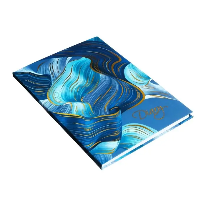 Ежедневник недатированный А5, 80 листов Ежедневник недатированный А5, 80 листов "СИНИЕ ПОЛОТНА", интегральный переплёт, обложка мелованный картон, ламинация софт-тач вельвет, тиснение цветной фольгой, блок 65г/м2