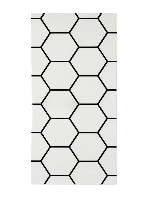 Панель самоклеящаяся 60*30 см восьмиугольник белый
