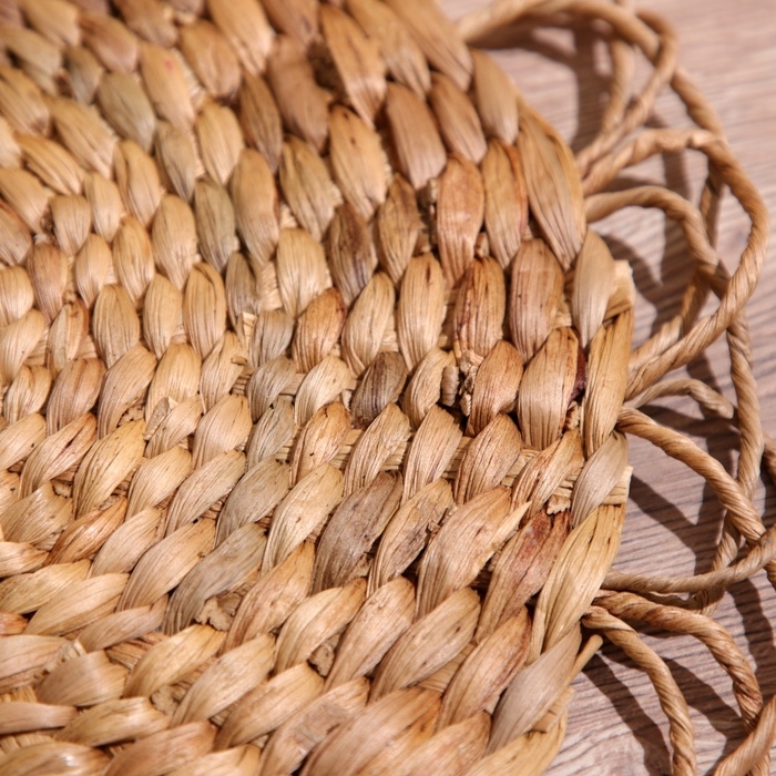 Коврик плетёный круглый 38 см