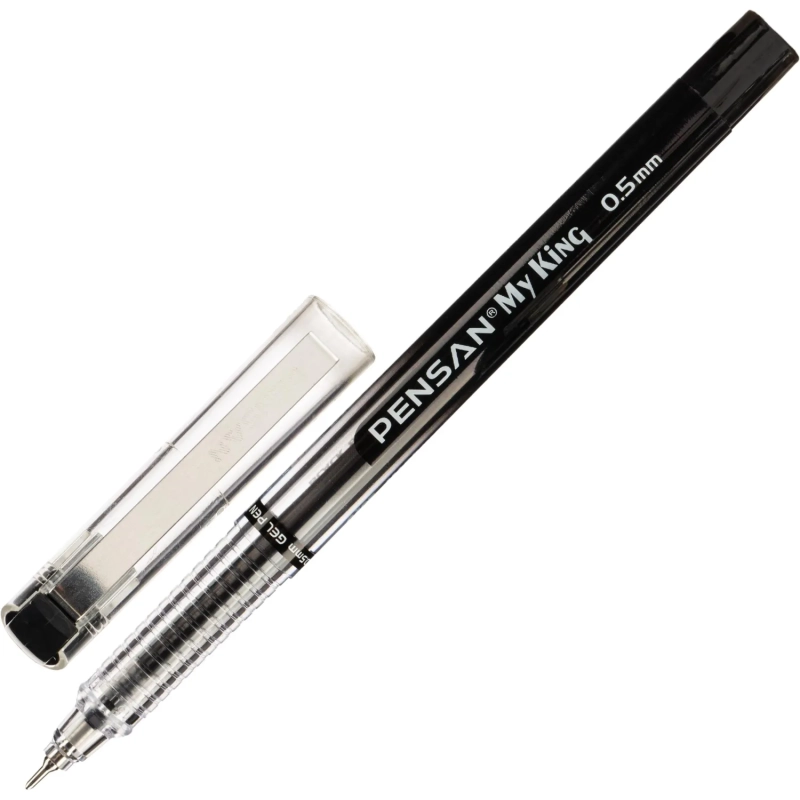 Ручка гелевая неавтомат. MY-KING GEL PEN METAL CLIP 0,5мм, черный