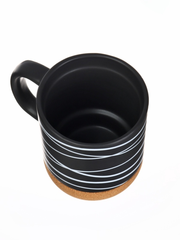 Кружка керамическая с пробковым дном Дорого внимание &laquo;Геометрия&raquo;, 400 мл