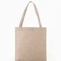 Сумка текстильная шопер на молнии, 33&times;0.5&times;38 см, бежевая