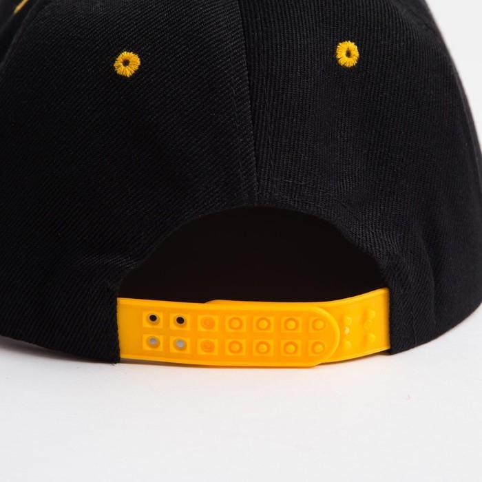 Бейсболка с прямым козырьком для мальчика MINAKU, размер 54, цвет чёрный/жёлтый Бейсболка с прямым козырьком для мальчика MINAKU, размер 54, цвет чёрный/жёлтый