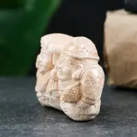 Фигурка &laquo;Дайкоку и Эбису&raquo;, слоновая кость, 6&times;3&times;4 см