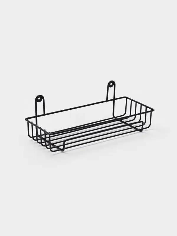 Полка для ванной 29*12,5*10 см, цвет черный Полка для ванной 29*12,5*10 см, цвет черный