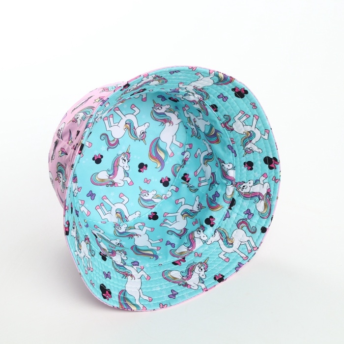 Панама детская для девочки, двухсторонняя, разме54-56 «»