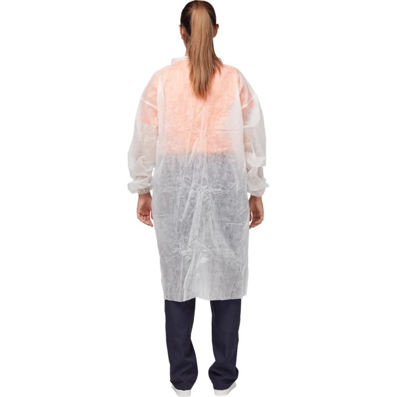 Халат на кнопках (30 гр) XL белый (10 шт/упак)