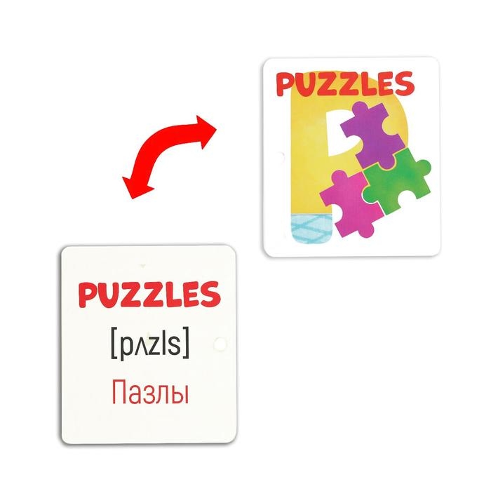 Обучающие карточки «Мои первые слова на английском. Toys», 20 карт, 3+ Обучающие карточки «Мои первые слова на английском. Toys», 20 карт, 3+