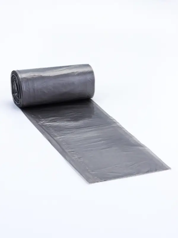 Мешки для мусора в рулоне, 30 л, черные, ПНД, толщина 10 мкм, 50 шт.