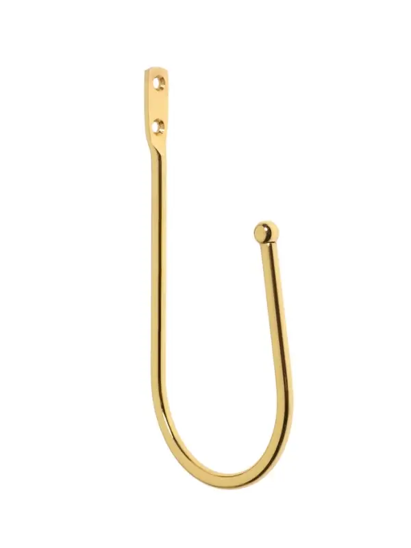 Крючок для штор ТУНДРА KS011, однорожковый, цвет золото, 2 шт Крючок для штор ТУНДРА KS011, однорожковый, цвет золото, 2 шт