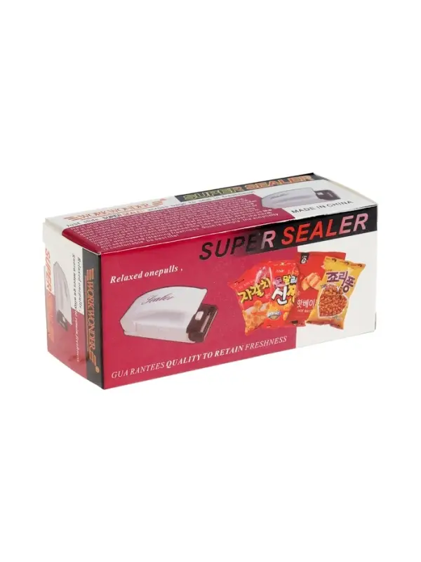 Машинка для запаивания пакетов, 10&times;4 см, белая