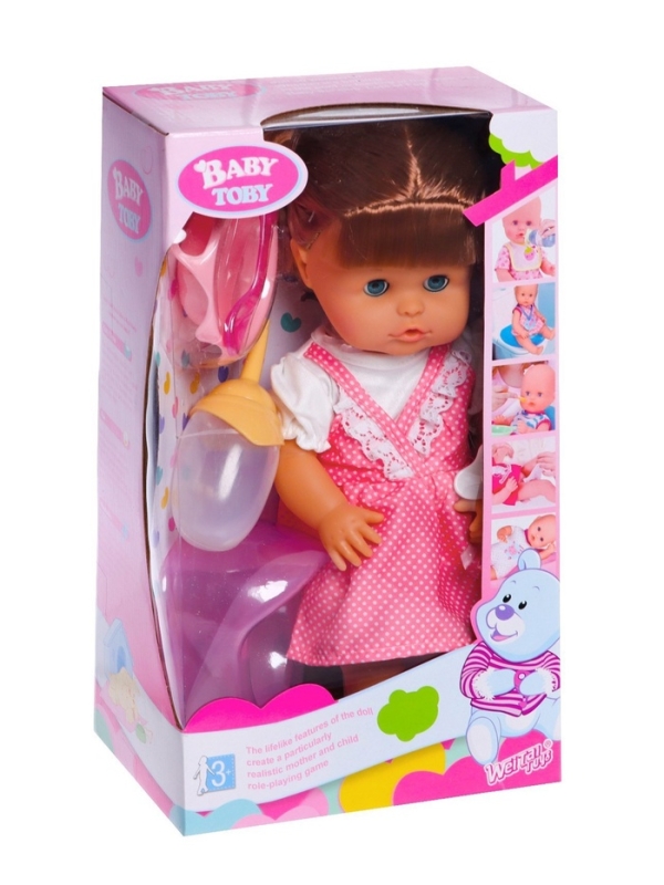 Пупс функциональный "Мой малыш" пьет, писает, с аксесс. В ПАКЕТЕ