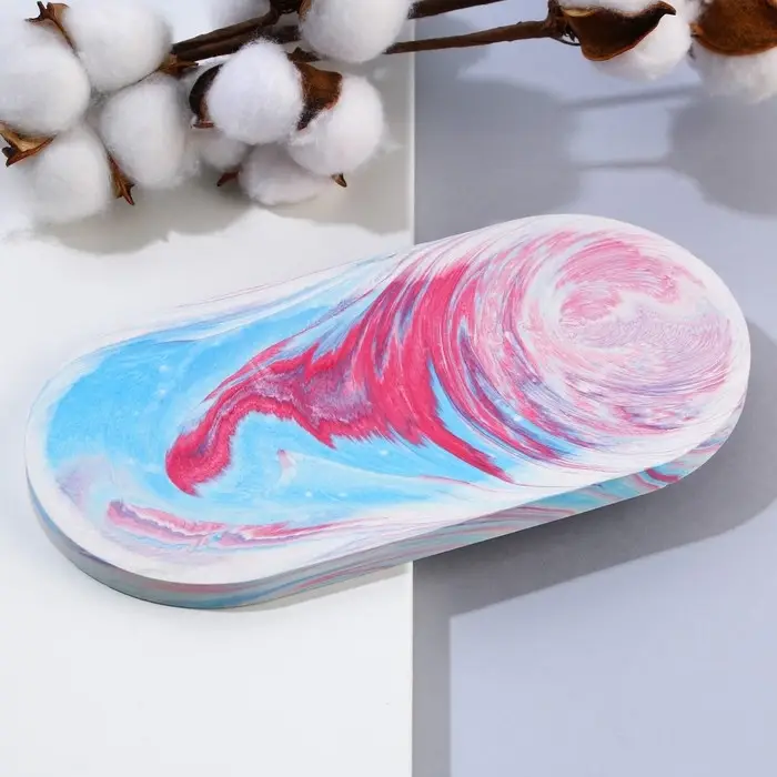 Блюдце &laquo;Разводы&raquo;, 18.5 х 9 см, МИКС