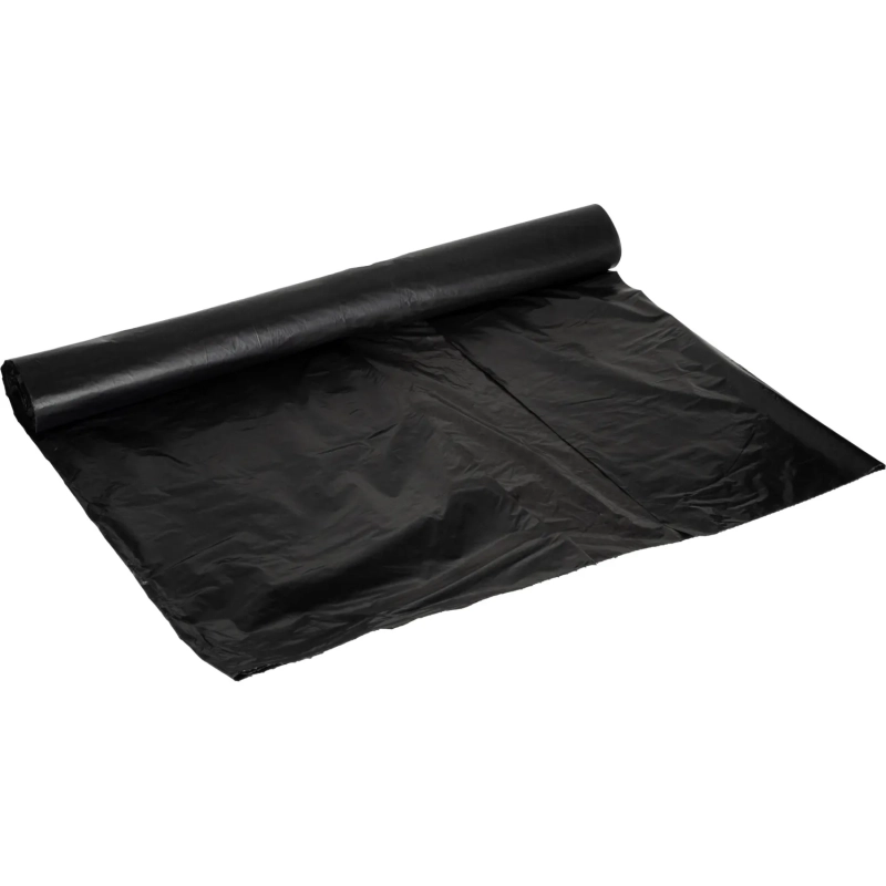 Мешки для мусора ПВД 160л 25 мкм, черные 78х106 см 10 шт/рул Элементари