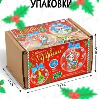 Ёлочные шары-игрушки, 3 шт., фигурки под роспись, новогодний набор для творчества
