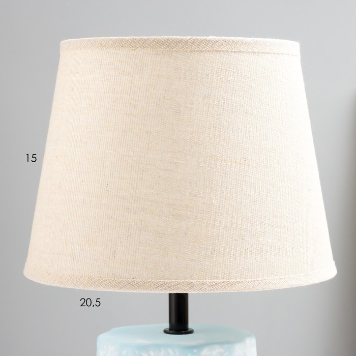 Настольная лампа Настольная лампа "Сан" E14 40Вт голубой-серый 20х20х33 см RISALUX