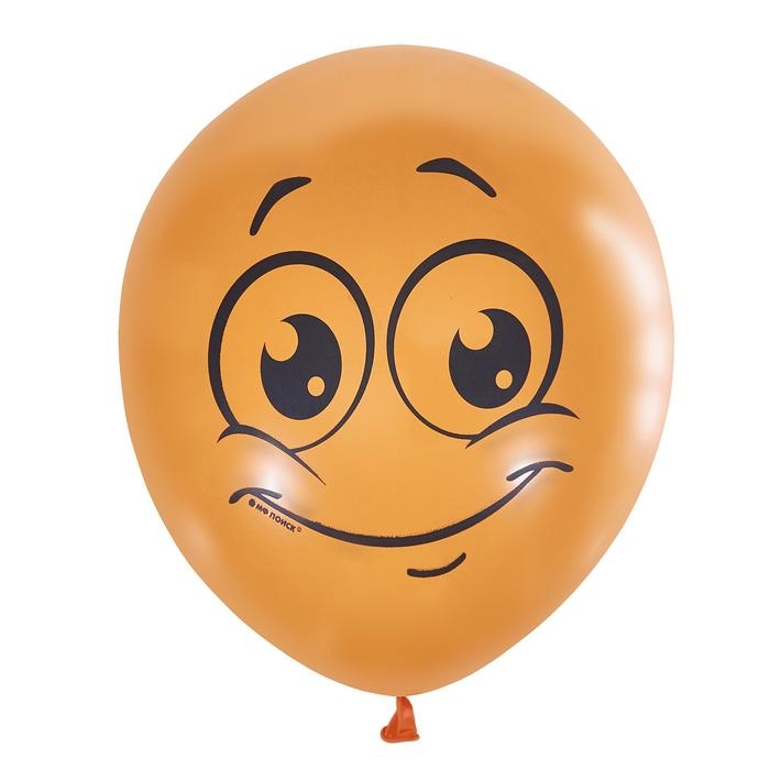 Набор шаров 12" &laquo;Улыбки&raquo;, пастель, 1-сторонний, набор 5 шт.