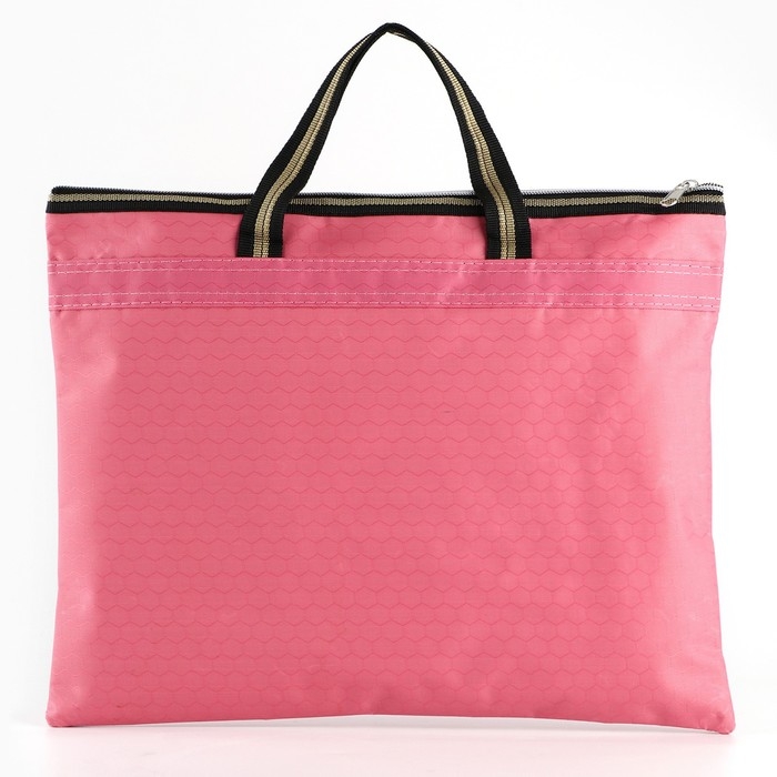 Папка для документов с ручками на молнии А4 Family documents, розовая, 36 х 29 см.