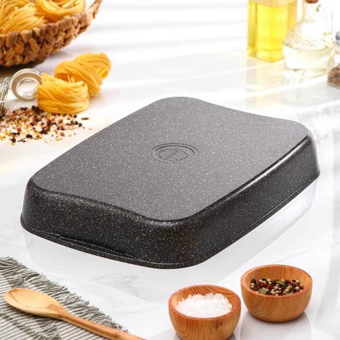 Противень Granit Ultra, 36,5×26×5,5 см, антипригарное покрытие, цвет чёрный Противень Granit Ultra, 36,5×26×5,5 см, антипригарное покрытие, цвет чёрный