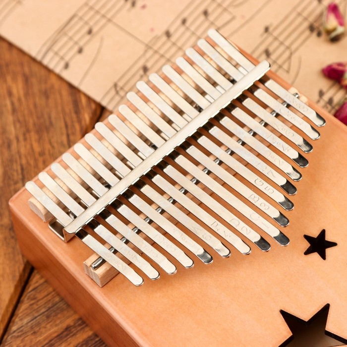 Музыкальный инструмент Калимба Музыкальный инструмент Калимба "Звёзды", 17 нот