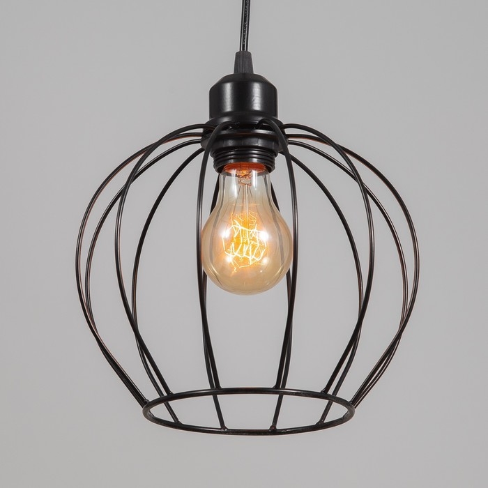 Светильник "Амадео" 1х40Вт Е27 черный 21х21х70см