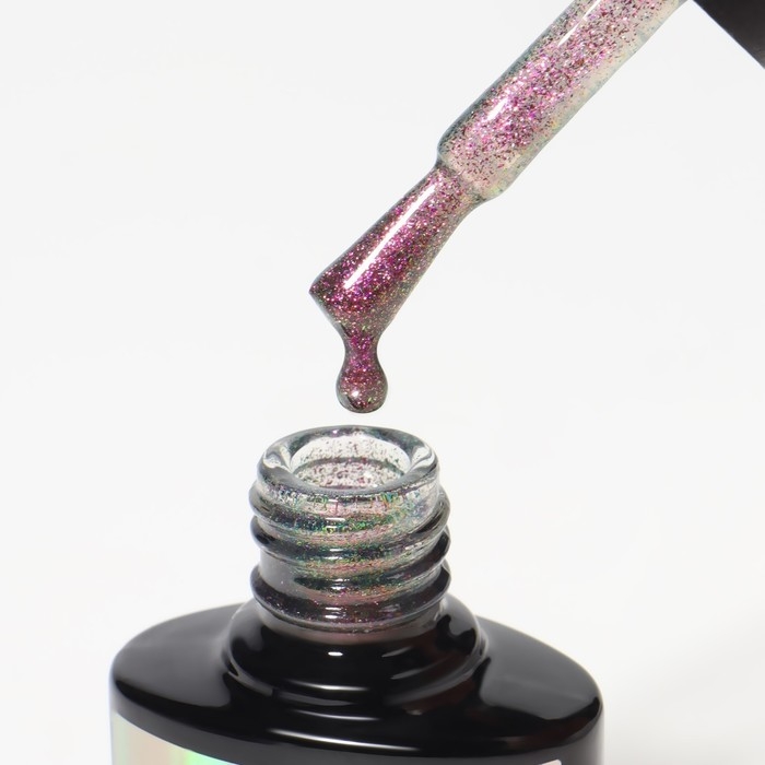 Гель лак для ногтей, &laquo;Chameleon&raquo;, 3-х фазный, 8мл, LED/UV, цвет тёмно-зелёный/малиновый (03)