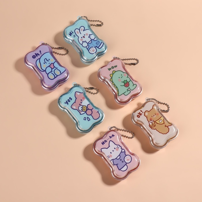 Набор для контактных линз, в футляре с зеркалом, 4 предмета, цвет МИКС Набор для контактных линз, в футляре с зеркалом, 4 предмета, цвет МИКС