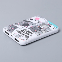 Наушники, маска для сна и зарядное устройство 5000 mAh м. PB-06 «Котики», 20,5 х 16,5 см.