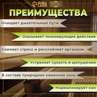 Соляной брикет набор 4 шт "Апельсин, липа, сосна, ель" по 200 гр "Добропаровъ"