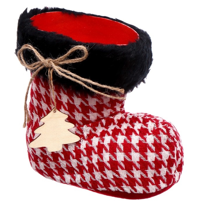 Конфетница «Сапожок», красный Конфетница «Сапожок», красный