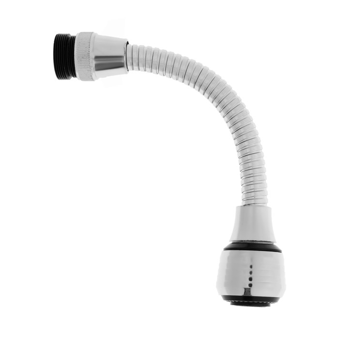 Аэратор ZEIN, на гибком шланге, 180 мм, универсальный, 2 режима, пластик Аэратор ZEIN, на гибком шланге, 180 мм, универсальный, 2 режима, пластик