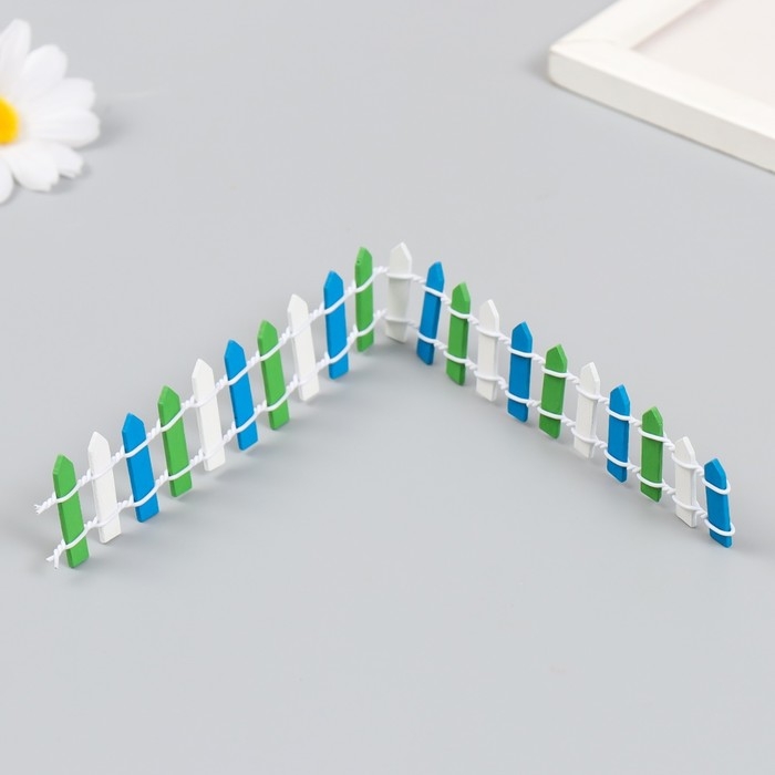 Декор для творчества дерево Декор для творчества дерево "Цветной заборчик" 3х24 см МИКС