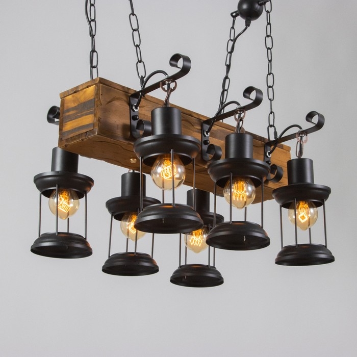 Люстра Люстра "Willow" 6хЕ27 40Вт черный 55х100 см