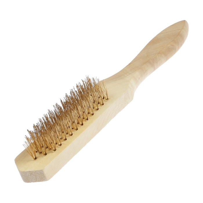 Щетка металлическая ручная ЛОМ, деревянная рукоятка, 5-рядная Щетка металлическая ручная ЛОМ, деревянная рукоятка, 5-рядная