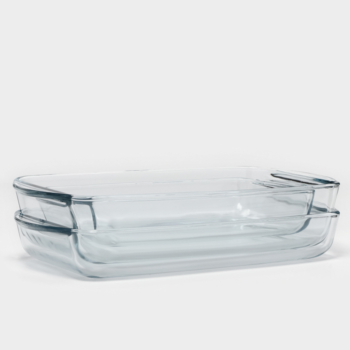 Набор прямоугольной посуды для запекания Borcam, 3 предмета: 1,3 л, 1,95 л, 2,75 л Набор прямоугольной посуды для запекания Borcam, 3 предмета: 1,3 л, 1,95 л, 2,75 л