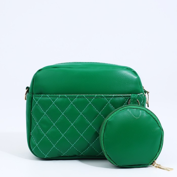 Сумка кросс-боди на молнии, цвет зелёный Сумка кросс-боди на молнии, цвет зелёный