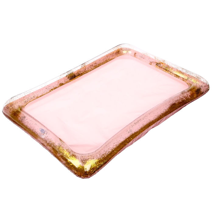 Надувная песочница с блёстками, 60х45 см, цвет розовый Надувная песочница с блёстками, 60х45 см, цвет розовый