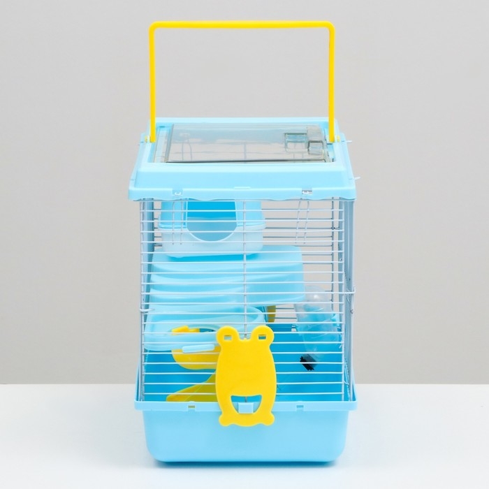 Клетка для грызунов Клетка для грызунов "Пижон", 27 х 21 х 27 см, голубая