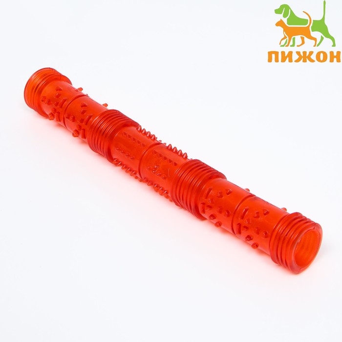 Игрушка тренировочная жевательная Игрушка тренировочная жевательная "Палка" полая, 24,5 см, красная